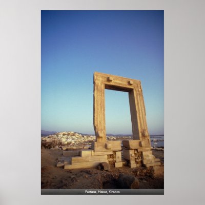 Portara, Naxos, Greece Poster