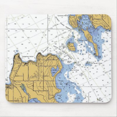 Porte Des Morts, WI Deaths Door, Nautical Mousepad by sailorpatp