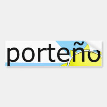 porteño bumper sticker