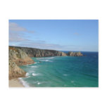 Porthcurno Bay and Logan Rock Headland - Cornwall postcards