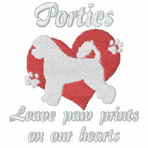 Porties Leave Paw Prints Polo