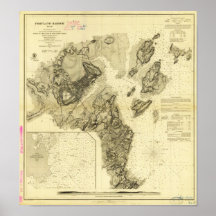 Portland Harbour, 1862 Poster