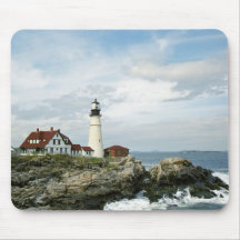 Portland Head Light Seascape Mousepad
