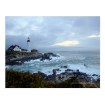 Portland Head Lighthouse at Sunrise Post Cards