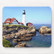 Portland Head Lighthouse, Cape Elizabeth, Maine, U Mouse Pad