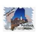 Portland Head Lighthouse Maine Silhouette postcards
