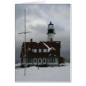 Portland Lighthouse in Snow cards
