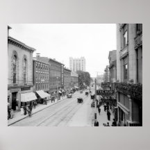 Portland, Maine East on Congress Street Poster