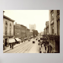 Portland, Maine East on Congress Street Poster