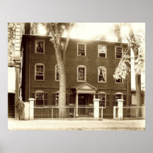 Portland, Maine Wadsworth-Longfellow House c1900 Poster