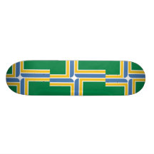 Portland, Oregon, United States flag Custom Skate Board