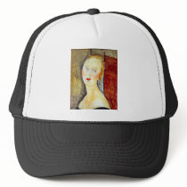 portrait de Germaine Survage by Amedeo Modigliani Trucker Hat