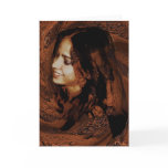 portrait in wood tones(card)