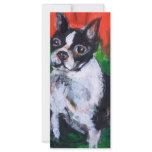 Portrait of a Boston Terrier Rack Card Design