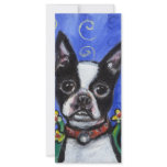 Portrait of a Boston Terrier Customized Rack Card