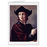 Portrait Of A Goldsmith By Jacopo Pontormo cards