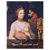 Portrait Of A Lady At Her Toilette,  By Meister De Flyer Design