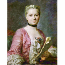 Portrait Of A Lady By Maurice Quentin De La Tour ( Photo Cutout