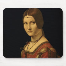 Portrait of a Lady from the Court of Milan Mouse Pad