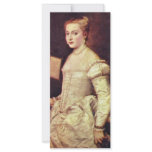 Portrait Of A Lady In White By Tizian rack cards