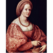 Portrait Of A Lady With Spindle Baskets By Pontorm Cut Outs