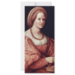 Portrait Of A Lady With Spindle Baskets By Pontorm rack cards