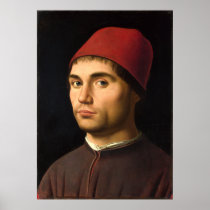 Portrait of a Man by Antonello da Messina Posters