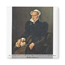 Portrait Of A Married Woman  By Mor Antonis Refrigerator Magnet