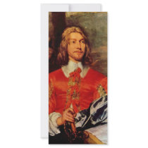 Portrait Of A Naval Officer By William Dobson Personalised Rack Card
