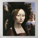 Portrait of a noblewoman by Leonardo da Vinci Posters