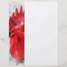 Portrait of a Rooster Flyer Design