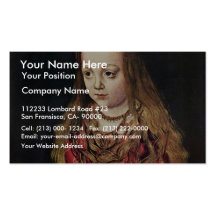 Portrait Of A Saxon Princess By Lucas Cranach Der Business Cards