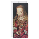 Portrait Of A Saxon Princess By Lucas Cranach Der rack cards