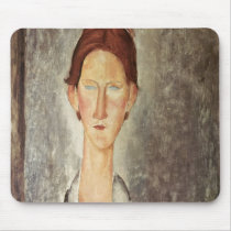 Portrait of a Student, c.1918-19 Mousepad