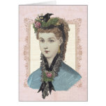 Portrait of a Victorian Beauty Vintage Collage cards