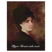 Portrait Of A Woman By Grigorescu Nicolae Flyer Design
