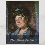 Portrait Of A Woman By Grigorescu Nicolae Custom Flyer