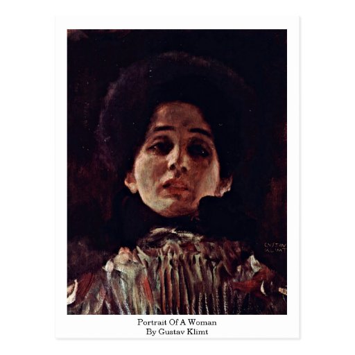 Portrait Of A Woman By Gustav Klimt Post Card
