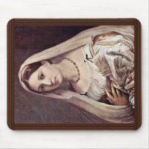 Portrait Of A Woman (La Velata) By Raffael Mouse Pads