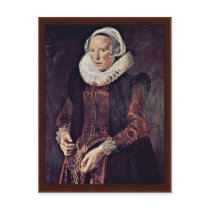 Portrait Of A Woman Of About Thirty With A Chain Postcard