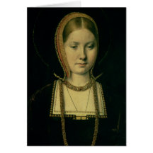 Portrait of a woman, possibly Catherine of Aragon Cards