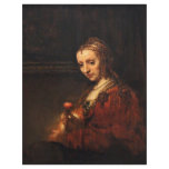 Portrait Of A Woman With A Red Carnation, English: flyers