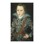Portrait of a Young Boy, Aged Five Gallery Wrap Canvas