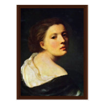 Portrait Of A Young Girl By Greuze Jean-Baptiste ( Post Card