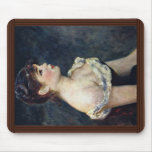 Portrait Of A Young Girl By Pierre-Auguste Renoir mousepads