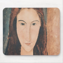 Portrait of a Young Girl Mouse Pads