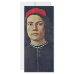 Portrait Of A Young Man By Botticelli Sandro rack cards
