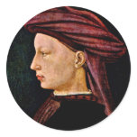 Portrait Of A Young Man In Profile By Masaccio (Be stickers