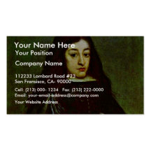 Portrait Of A Young Man Of A Don Juan Jose De Aust Business Card Templates
