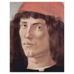 Portrait Of A Young Man With Red Cap By Botticelli flyers
